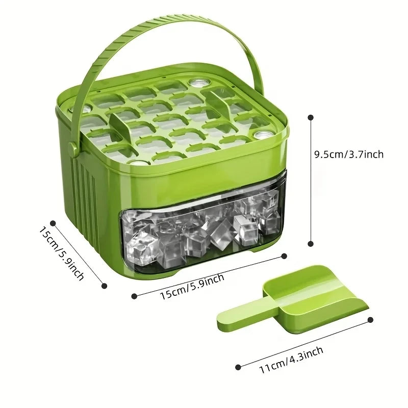Double Layer Ice Cube Tray and Bin