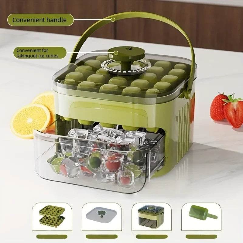 Double Layer Ice Cube Tray and Bin