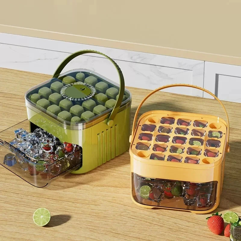 Double Layer Ice Cube Tray and Bin